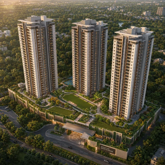 Sumadhura Soukya Road aerial view of the 6-8 acre master plan